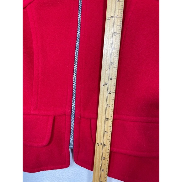 Lee Lipton‎ Wool Blend Red Jacket XS Women Full Zip Vintage Coat Petite - Picture 3 of 12